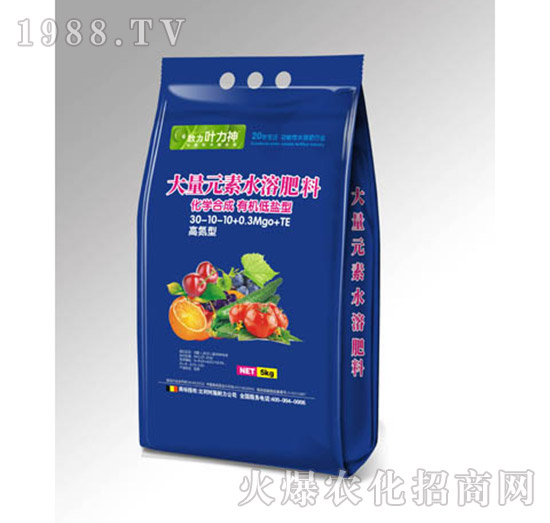 高氮型大量元素水溶肥料30-10-10+0.3MgO+TE-施耐力