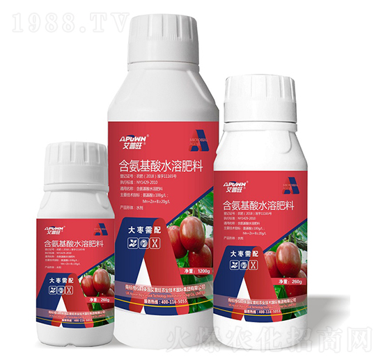 1200g大棗需配含氨基酸水溶肥-艾普旺