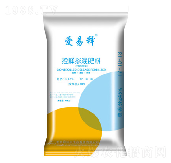 控釋摻混肥料17-10-18-愛(ài)易施