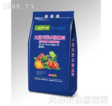 高氮型大量元素水溶肥料30-10-10+0.3MgO+TE-施耐力