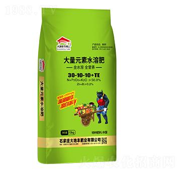 大量元素水溶肥30-10-10+TE-大地豐